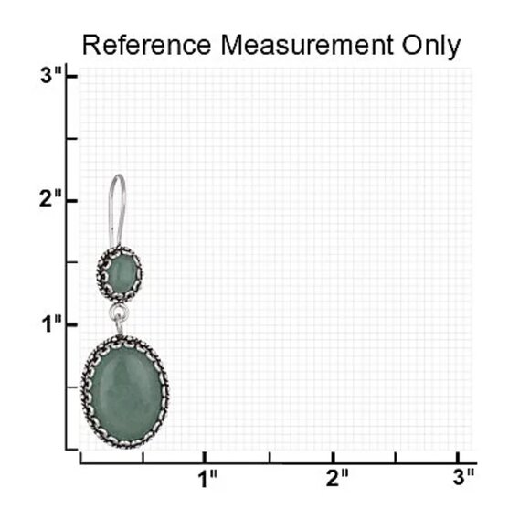 Artisan Crafted Sterling Silver Green Aventurine Dangle Earrings - Picture 6 of 8